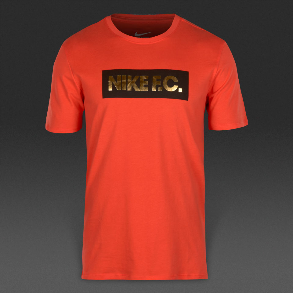 Nike F.C. Foil Tee Light Crimson / Gold Foil / Black for Men